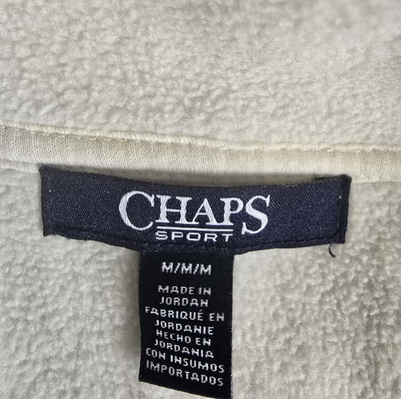 Chaps Sport White Sleeveless Vest Size Medium - Picture 2 of 3